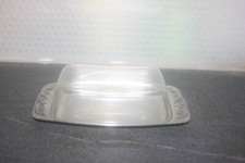 Butterdose, Boden Metall Deckel Kuststoff für ein Stück Butter, für Kühlschrank