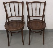 2 Stück Bugholzstuhl Thonet Stil Kaffeehausstuhl Küchenstuhl Kneipenstuhl Antik