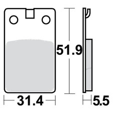 Bremsbeläge Vorderrad für