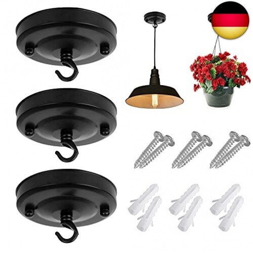 3pcs deckenbaldachin schwarz - deckenbaldachin,