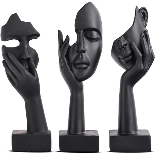Schwarze frau gesicht statue - schwarze,