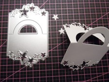 Stanzschablone,dekorativer  Tüten Verschluss, Advent, Weihnachten, Sterne