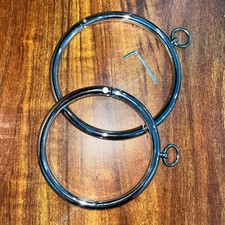 O-Ring Halsband Cosplay Silber Necklace Choker Fetisch Metall Halsreif Halskette