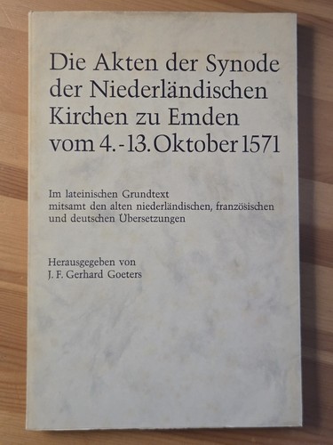 Die akten der synode - akten,