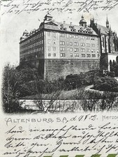 Militär Altenburg Sachsen Prägekarte Wappen Postkarte Schloss