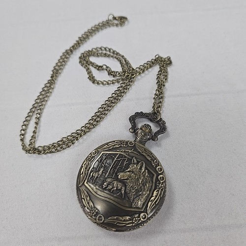 Taschenuhr mit kette - kette, wolf
