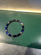 Original ROLEX  Submariner 16613  Einlegering Lünette , blau / gold
