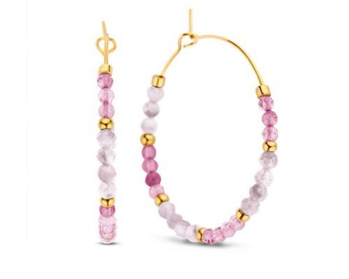 Creolen edelstahl 18k gold - edelstahl,