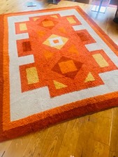 60er 70er Teppich von Desso Rug Orange Braun 350x250cm