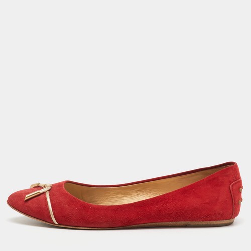 Tods ballerinas rot wildleder - tods,