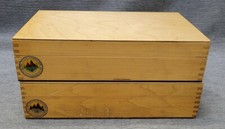 2x DDR Diakasten Dia Sortierkästen Holz Horneck Ernst Strauss KG Waldau 60er