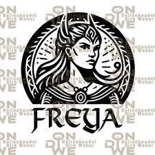 Aufkleber "Freya 2"  klein Autoaufkleber, Wikinger, Viking, Freya (1907)