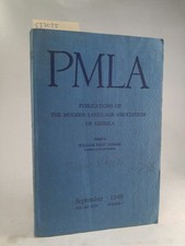 PMLA: Publications of the Modern Language Association of America, Vol. LXIV Numb