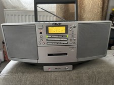 Sony ZS-D5 Radio Cassette CD player BoomBox Stereo Retro Audio System MD Link