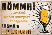 Blechschild Bier lustiger