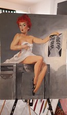 Bild * Gemälde * Retro 40er *