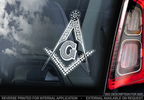 Freimaurer auto fenster - -,
