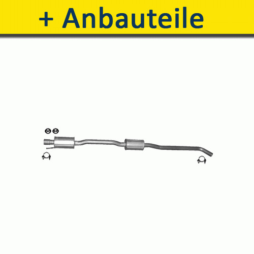 Mittelschalldämpfer mit