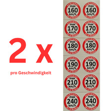 2× Geschwindigkeits-Aufkleber