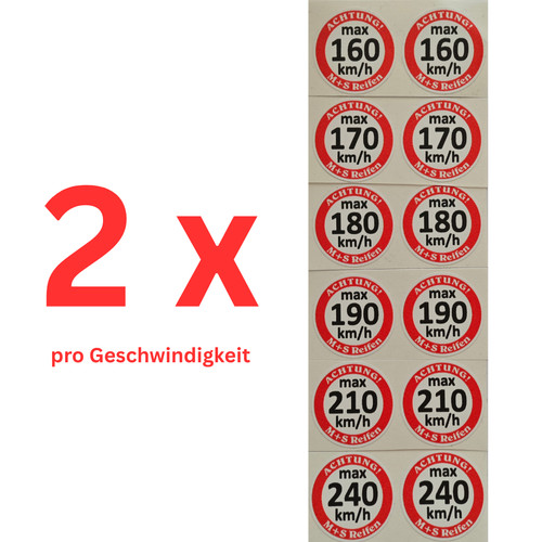 Geschwindigkeits aufkleber - 2×, geschwindigkeits-aufkleber