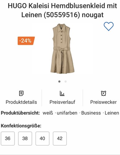 Hugo boss leinen kleid - hugo,