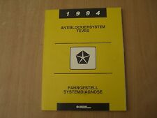 Jeep Wrangler Grand Cherokee Werkstatthandbuch Systemdiagnose ABS Teves 1994