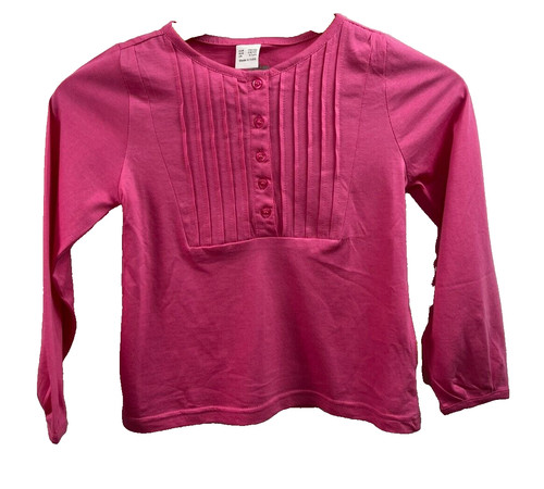Mädchen shirt bluse look - bluse-look, pink