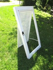 Aufsteller für Blumen Fensterladen Blumenkästen Gartenartikel Deko weiß (Lo)