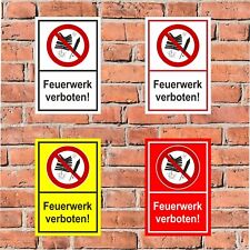 Schild Feuerwerk verboten