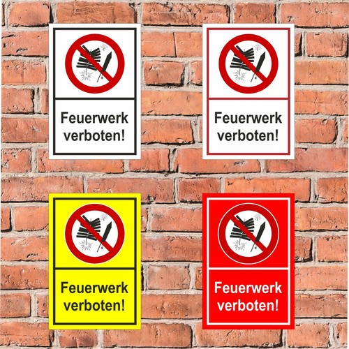 Schild feuerwerk verboten - schild,