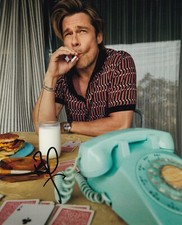 BRAD PITT signed Autogramm 20x25cm ONCE UPON A TIME IN in Person autograph ACOA