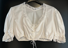 Damen Trachten Dirndl Bluse kurzarm weiß ca. Gr. 42 v. Chiemseer Dirndl