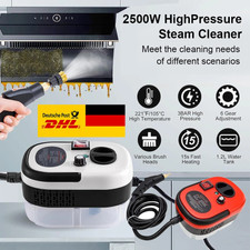2500W Handdampfreiniger Hochdruck Dampfreiniger Polsterreiniger rot und weiß