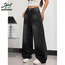Damen Baggy Jeans Wide Leg
