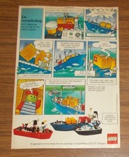 Seltene Werbung LEGO Legoland Schiffe 4030 Containerschiff 4020 4010 1987