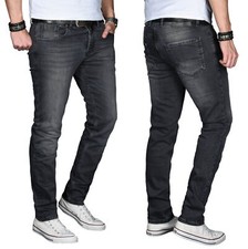 A. Salvarini Designer Herren Jeans Hose Basic Stretch Jeanshose Regular Slim NEU