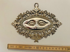 Augen, antik ex Voto, Votifbild aus Silberblech 17,5 x 14 cm