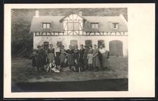 Foto-AK Weisel /Rhein, Schieferbruch Grube Kreuzberg, Blücherheim 1922 