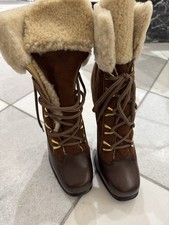 Gianmarco Lorenzi High Heel Stiefel Keilabsatz Größe 37