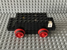 Lego  Motor Lok Schwarz  Räder Haftgummi Bühler   Eisenbahn Geprüft 12V  (12)