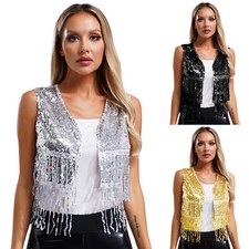 Damen western disco weste - damen,
