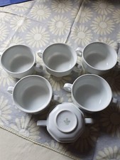 6x Schönwald Senator Suppentassen  Achteckig Gastronomie