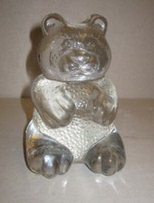 Glasfigur Briefbeschwerer  Glas Bär Teddy 