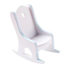 Weiß Puppenhaus Holz Stuhl