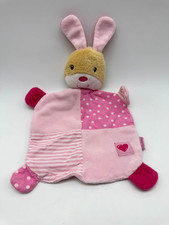 Babydream Rossmann Schmusetuch Kuscheltuch Plüsch für Baby süß Hase Rosa Pink