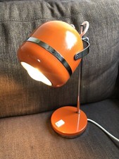 Tisch-Lampe Lampe vintage 70er Jahre EYEBALL Orange