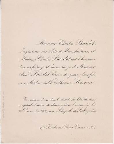1922 heiratsurkunde andré - *1922,