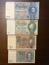 10 20 50 100 Reichsmark