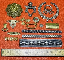 Antik Set 15 Metallbeschläge