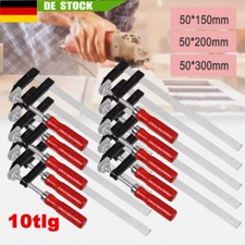 10 Set Profi Schraubknecht 150/200/300mm x 50mm Schraubzwinge Zwinge Temperguß